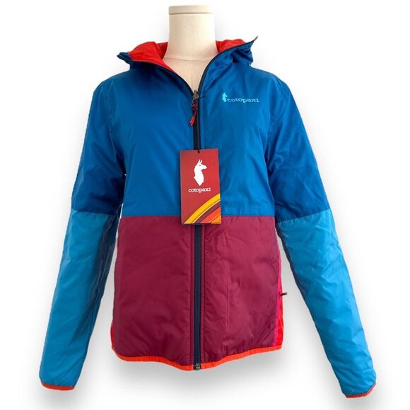 NWT Cotopaxi Teca Calido Womens Hooded Jacket‎ XS Blue Orange Red, Zip Po… - Picture 1 of 11
